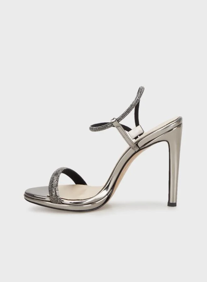 Lela Lela Stoned Belted Heeled Evening Dress Shoes Women's SHOES 3475891805