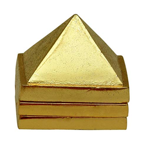ASTRODIDI Mix Metal Three Layer 3 Stage Multi Layer Vastu Pyramid (Golden Color) - Image 3