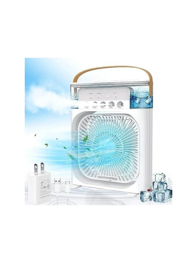 Led Air Cooler Fan Humidifier 3 in 1 Mini Evaporative Air Cooler with 7 Colors LED Light - Image 3