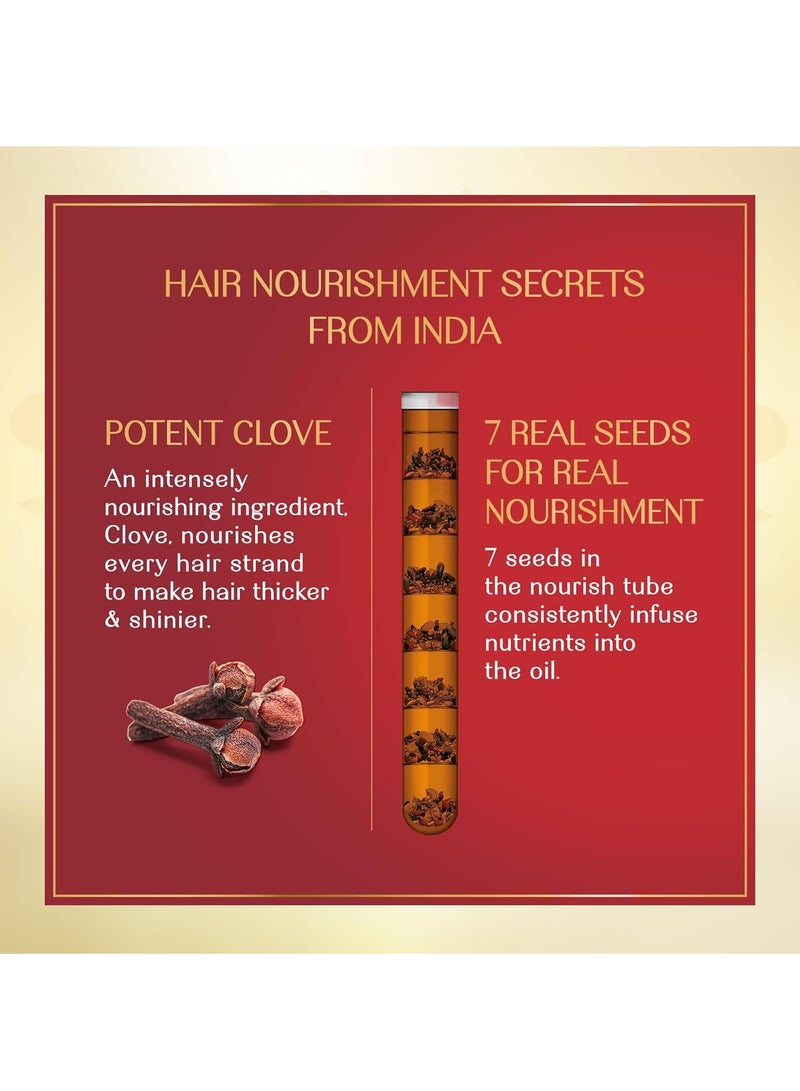 Herbsindia Clove & 7 Seeds Hair Oil With Nourish Tube 180ml - Image 3
