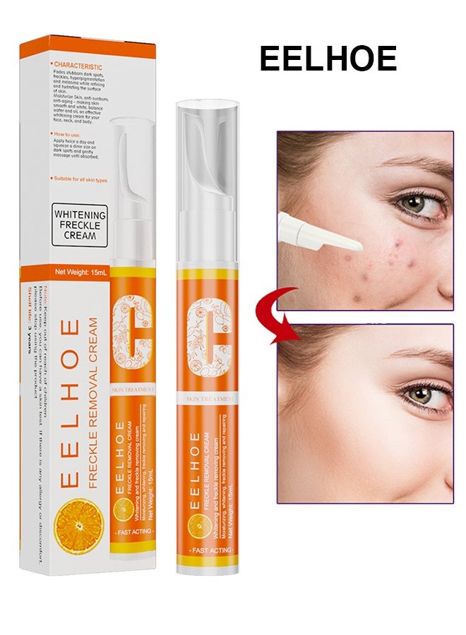 EELHOE Whiteing Freckle Cream VC Brightening And Whitening Spot Removing Cream Spot Removing Pen Removing Stains And Dark Spots Pen Improving Skin Tone Brightening And Whitening Spot Removing Cream - Image 1