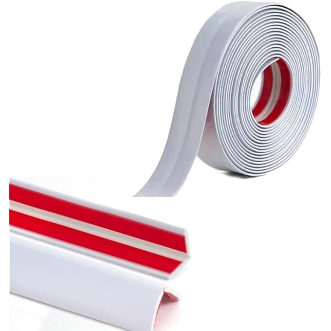 15M PVC INSIDE OUTSIDE CORNER TRIM SELF-ADHESIVE VINYL MOULDING FOR TILE AND WALL FURNITURE EDGES DECORATION,PEEL AND STICK EXTERNAL EXTERIOR CORNER STRIP,2CM - Image 2