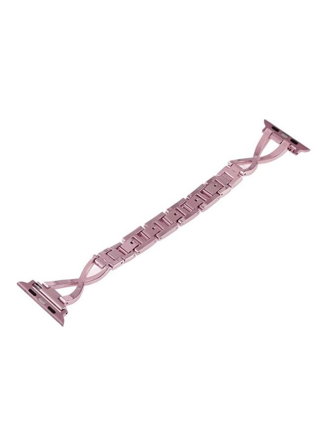 NIBEMINENT Colourful Diamond Watchband For Apple Watch Series 7 41mm/6 & Se 5 4 40mm/3 2 1 38mm Purple - Image 3