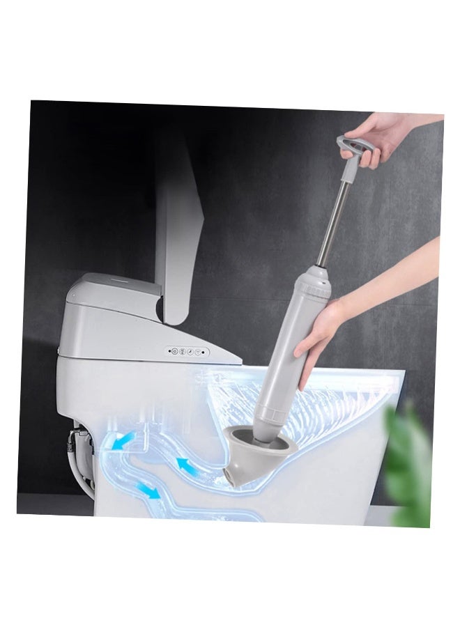 مكبس مرحاض ثقيل، مزيل انسداد المرحاض، مع حامل مكبس المرحاض، مكبس شفط المرحاض، مكبس مرحاض ثقيل يزيل الانسداد بسرعة من أحواض المطبخ ونظام التخلص من القمامة والمرحاض. - Image 2