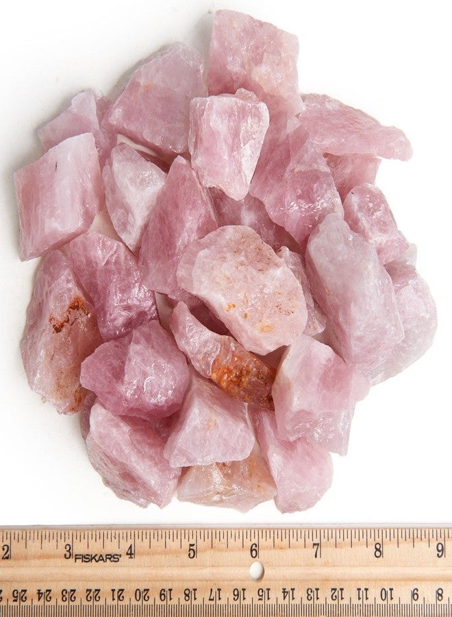 Digging Dolls: 1 lb Rose Quartz Rough Rocks from Madagascar - Large 1"+ Raw Natural Stones for Arts, Crafts, Tumbling, Cabbing, Polishing, Wire Wrapping, Wicca and Reiki Crystal Healing - Image 2