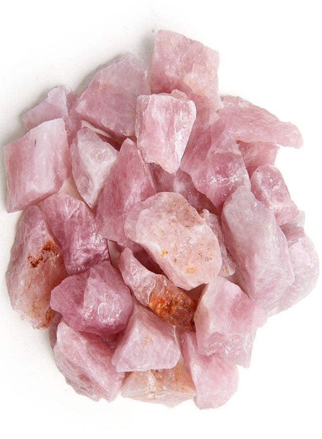 Digging Dolls: 1 lb Rose Quartz Rough Rocks from Madagascar - Large 1"+ Raw Natural Stones for Arts, Crafts, Tumbling, Cabbing, Polishing, Wire Wrapping, Wicca and Reiki Crystal Healing - Image 1