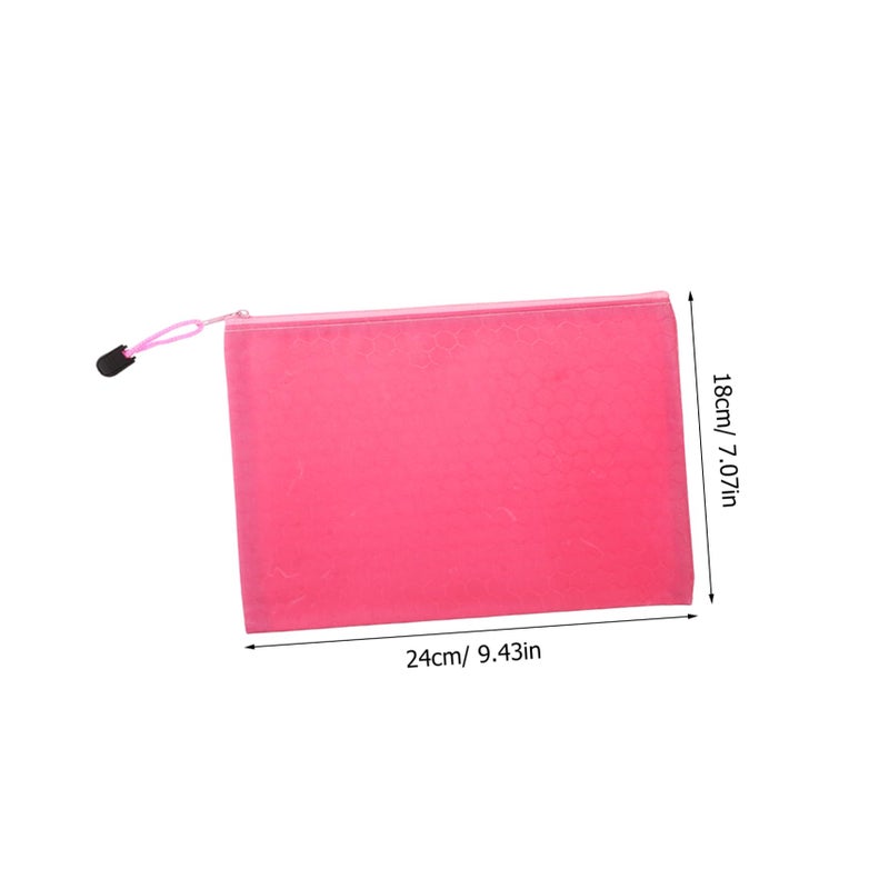 12 Pack Canvas Zipper File Folders Mesh Document Pouch Bags For School Office Storage - Image 3