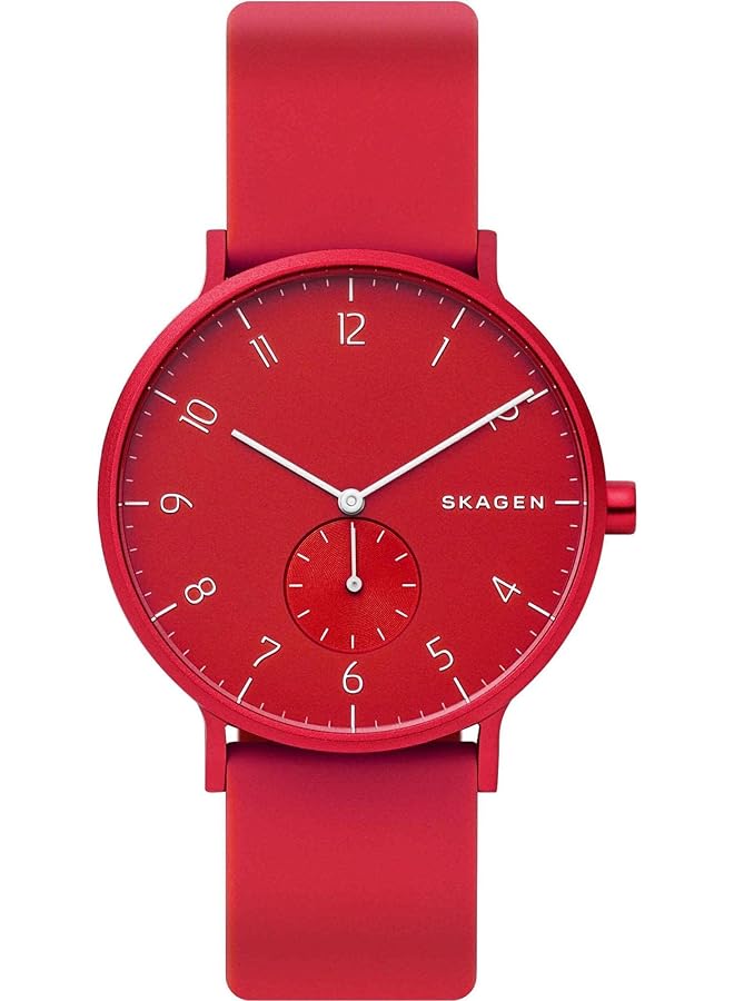 سكاجين ساعة آرين للرجال بمينا سيليكون تناظرية - Image 4