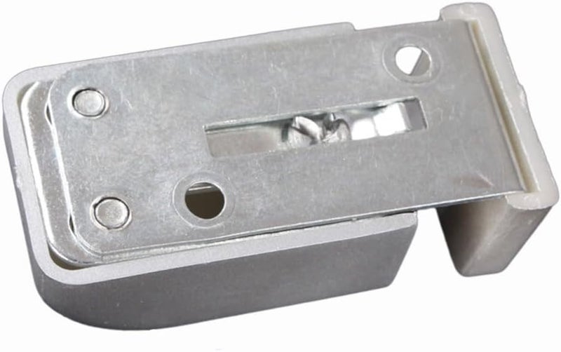 دليل أرضي قابل للتعديل لباب الحظيرة، تركيب بدون حفر، بكرة مطاطية من الفولاذ الفضي مقاس 30-60 ملم - Image 3