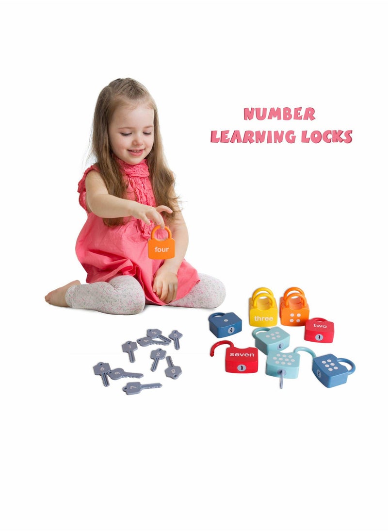 Kids Learning Locks with Keys Numbers Matching & Counting Educational Toys for Ages 3 yrs+ Boys and Girls Preschool Games Gifts  - Image 5