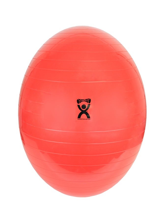 CanDo Inflatable Exercise Ball - Red 30", Durable Extra Thick Non-Slip Stability Ball for Core Workouts, Yoga, Pilates, Active Seating, Physical Therapy, Pregnancy, Home Gym, Flexibility - Image 1