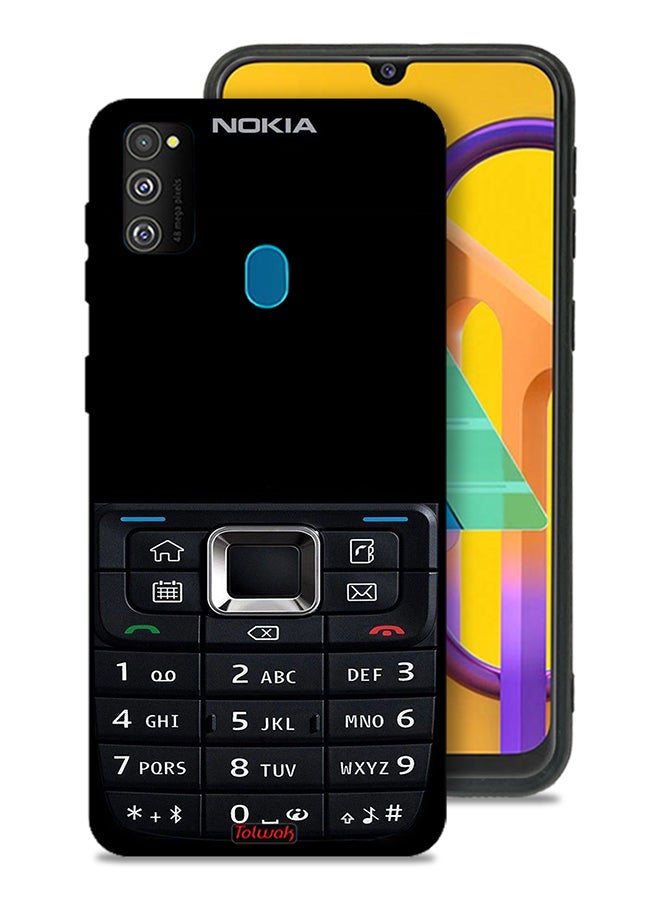 Tolwak Samsung Galaxy M30s Protective Case Cover Old Phone Pattern - Image 1