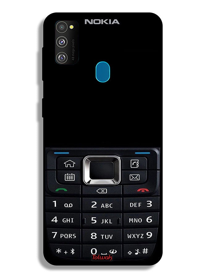 Tolwak Samsung Galaxy M30s Protective Case Cover Old Phone Pattern - Image 2