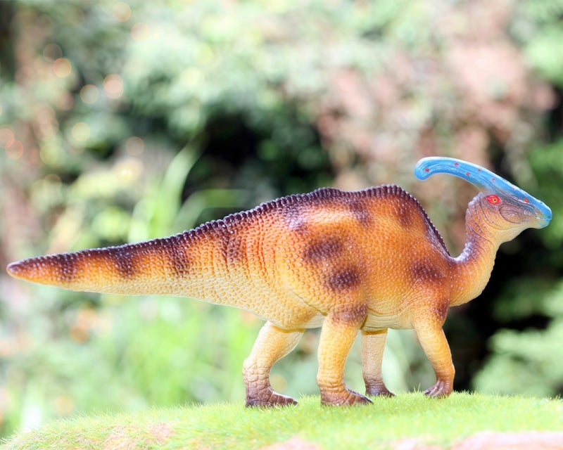 Gemini&Genius Parasaurolophus Dinosaur Toy Dinosaurs Action Figurine- 7.5 Inches Length- Dino Collection Model Toys for Boys and Girls 3-12 Years Old - Image 4