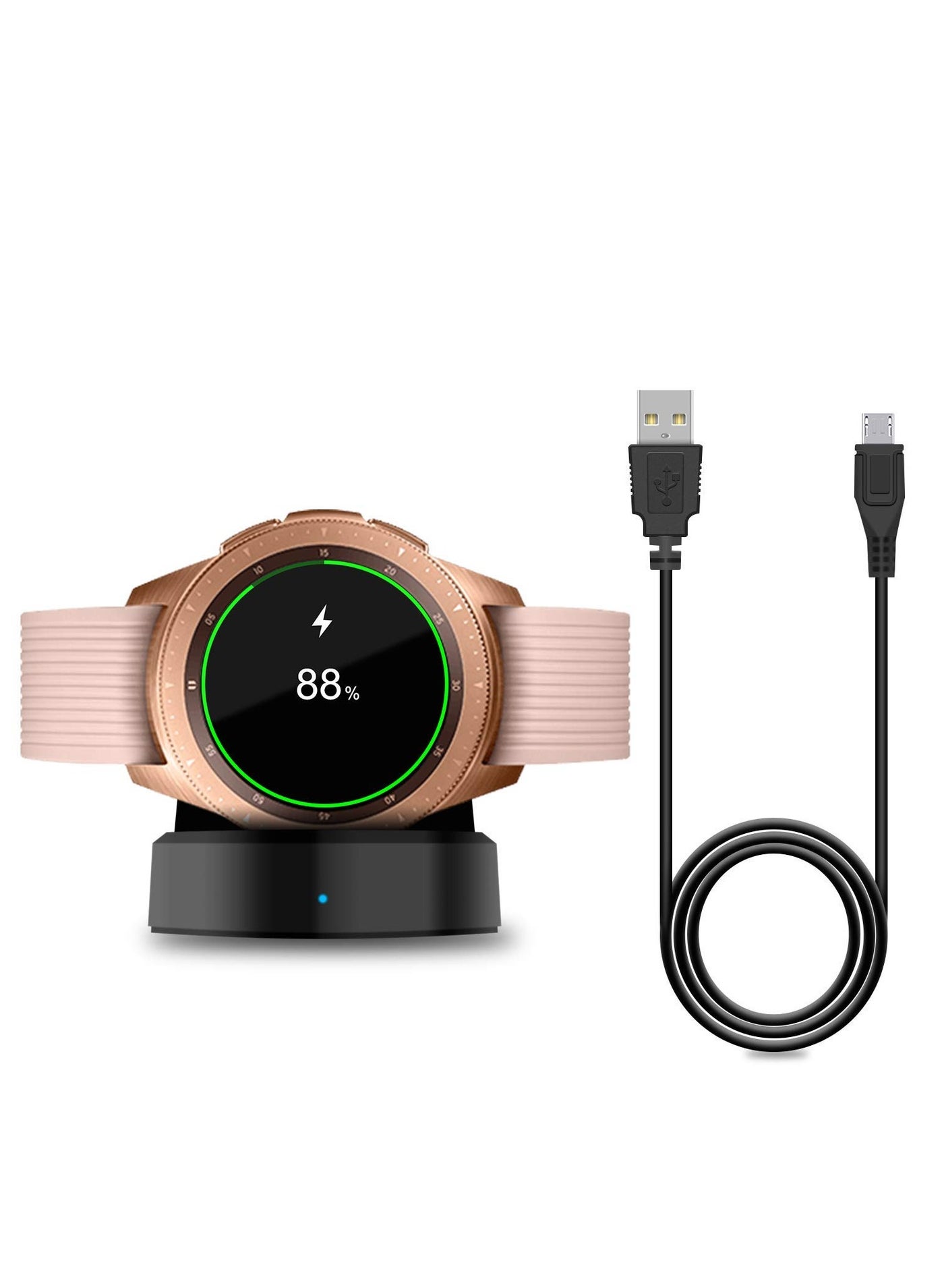Galaxy Watch Charger Replacement Charging Dock Cradle compatible with Samsung Galaxy Smart Watch 42mm 46mm SM-R800 SM-R810 SM-R815 Smart Watch Charger