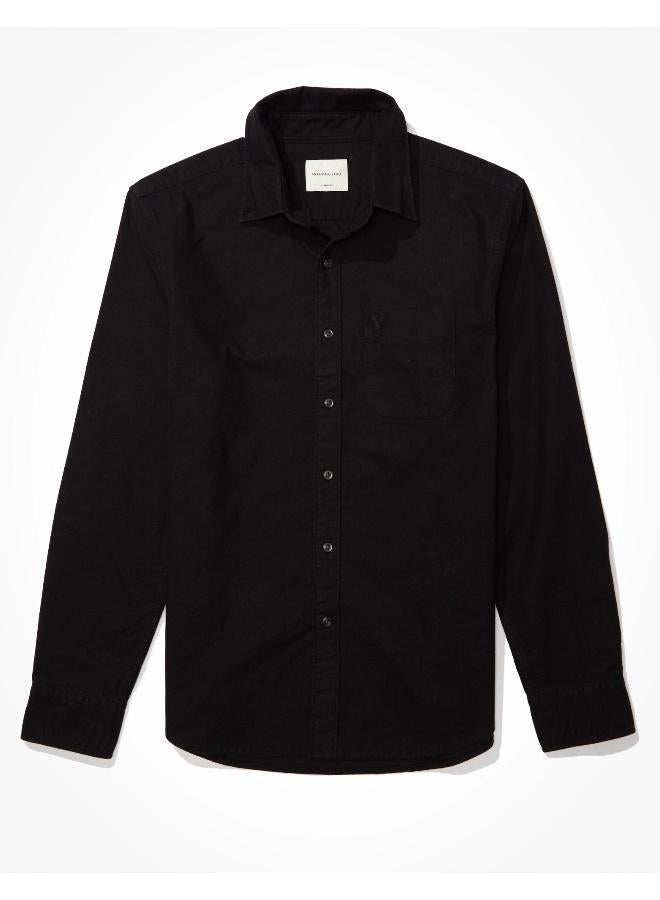 American Eagle AE Classic Fit Oxford Button-Up Shirt  - Image 3