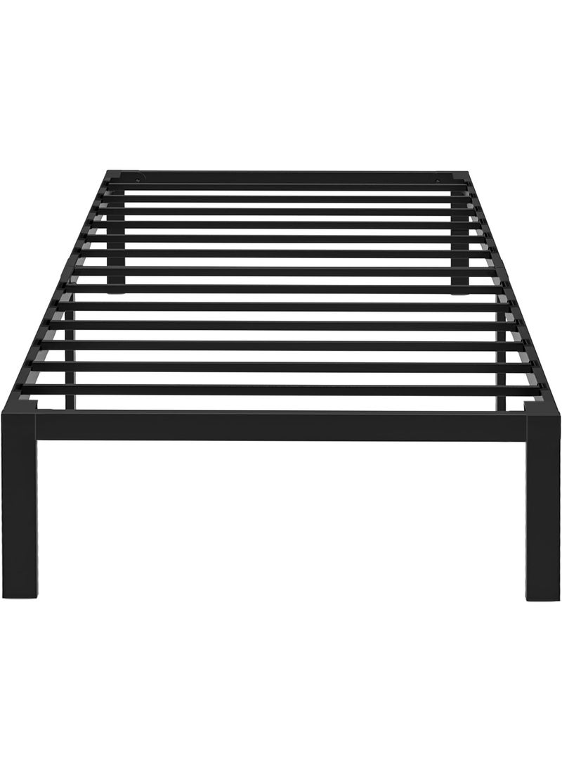 Yanara 90x190cm Metal Platform Twin Bed Frame with Storage Space Under Bed, 35cm Height, Heavy Duty Steel Slat Support, Easy Assembly, No Box Spring Needed  - Image 1