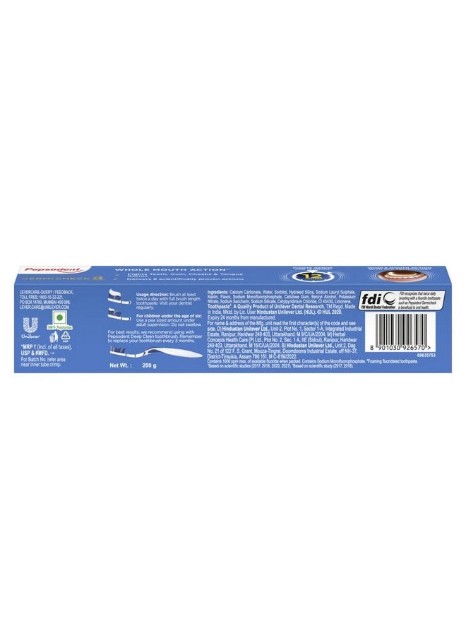 Pepsodent Germicheck 200G 8 Actions, Whole Mouth Toothpaste Fights Teeth, Gum & Tongue Germs, Prevents Cavity, Helps Teeth Whitening & Oral Hygiene  - Image 3