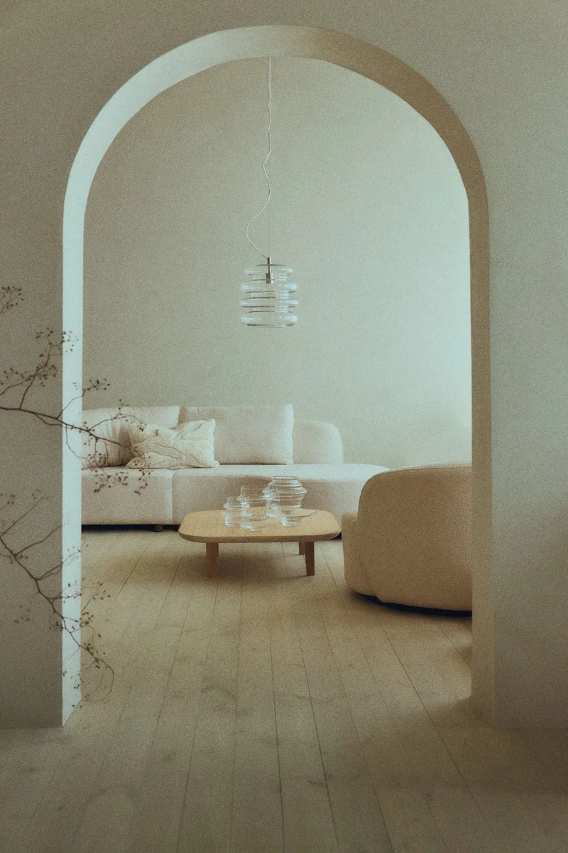 اتش اند ام مصباح  زجاجي معلق