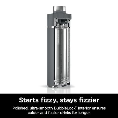 Ninja DW2401GY Thirsti 24oz Travel Water Bottle, For Carbonated Sparkling Drinks, Colder and Fizzier Longer, Leak Proof, 24 Hrs Cold, Dishwasher Safe, Stainless Steel Insulated Tumbler, Charcoal Gray - Image 4