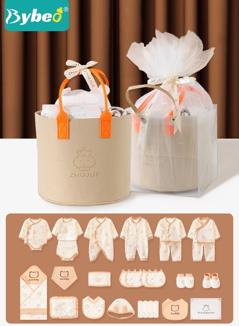 Bybeo 30PCS Newborn Baby Gifts Set, Newborn Layette Gift Set, Baby Clothes Accessories Set for Boys and Girls, Premium Cotton, Perfect Gift Box with Beautifully Gift Box for Spring Summer Autumn Winter - Image 1