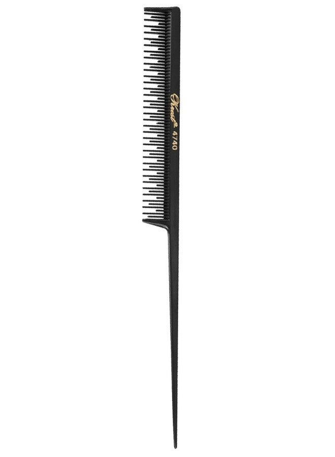 Krest Barber Beauty Hair Krest 4740 8" Rattail Teaser Cutting Comb SB-K4740-BLK