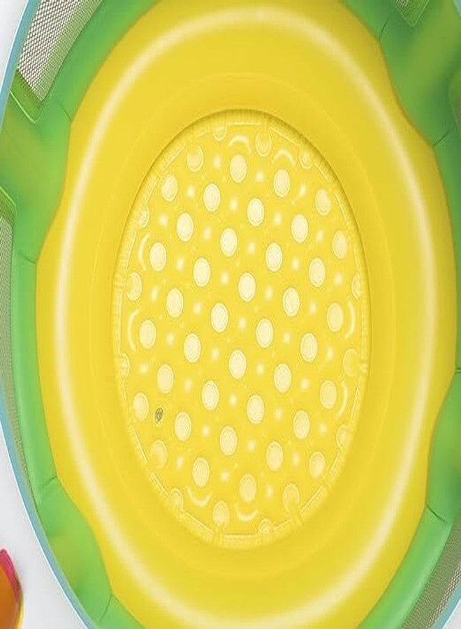 KinderTales® Rainbow Go & Grow Baby Play Center – Inflatable Soft Floor Playpen with Hanging & Top Toys, Mesh Sides, Safety Valves & Repair Patch for Kids - Image 5