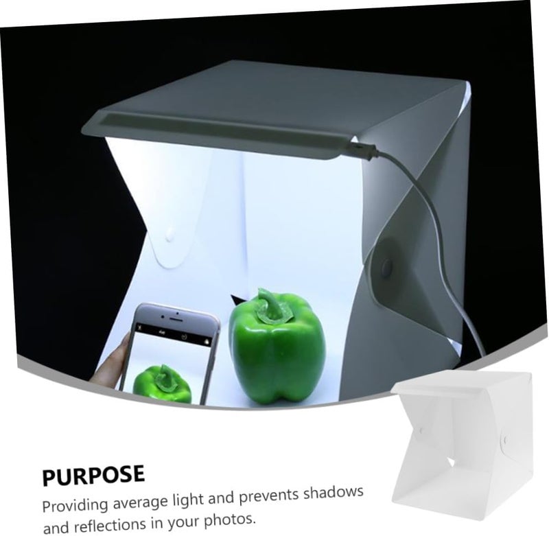 POPETPOP 1set Portable Folding Box Tent Small Led for Photography Easy Setup and Travel for Product Shooting and Backdrops - Image 3