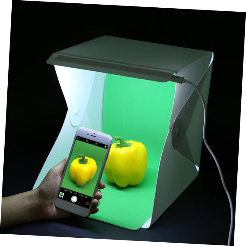 POPETPOP 1set Portable Folding Box Tent Small Led for Photography Easy Setup and Travel for Product Shooting and Backdrops - Image 5