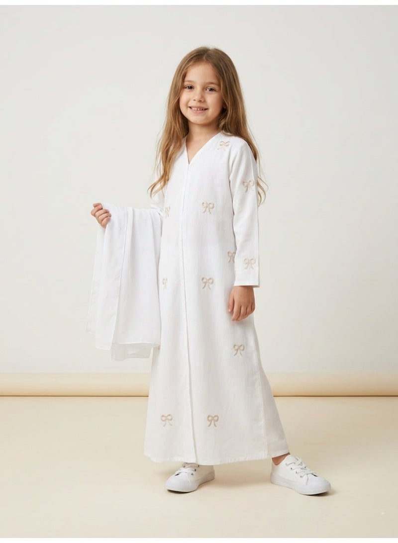 BHNS Girls' clothing, girls' abaya, children's abaya, girls' clothing, girls' gifts, little abaya, girls' clothing, children's jalabiya, girls' clothing, girls' gift, suitable for all occasions - Image 1