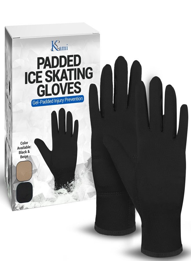 Kami-So Figure Skating Gloves For Competition and Practice with Gel Wrist Protection (Extra Small, Black) - Image 1