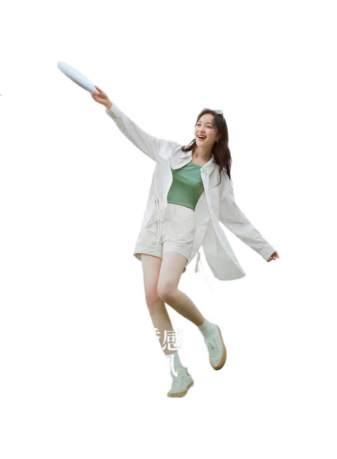 INMAN Upf100+ Sun Protection Shirt For Women, Summer Fashion Blouse Jacket, Lotus Pink, Size L - Image 3