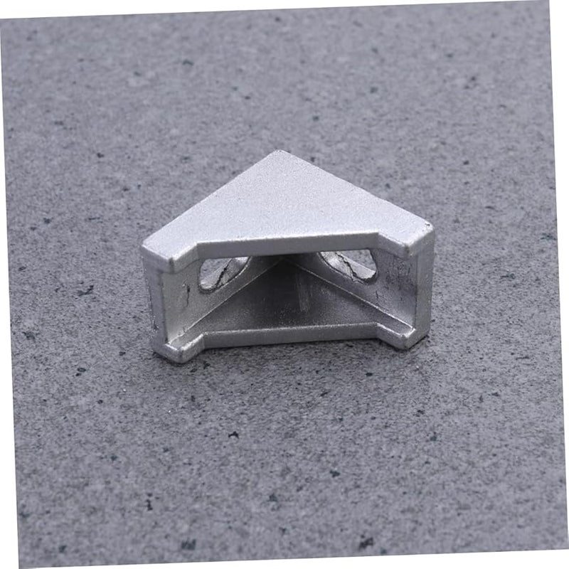 Lifkome 10Pcs Aluminum Corner Bracket Heavy Duty Extrusion Joint Silvery White - Image 5