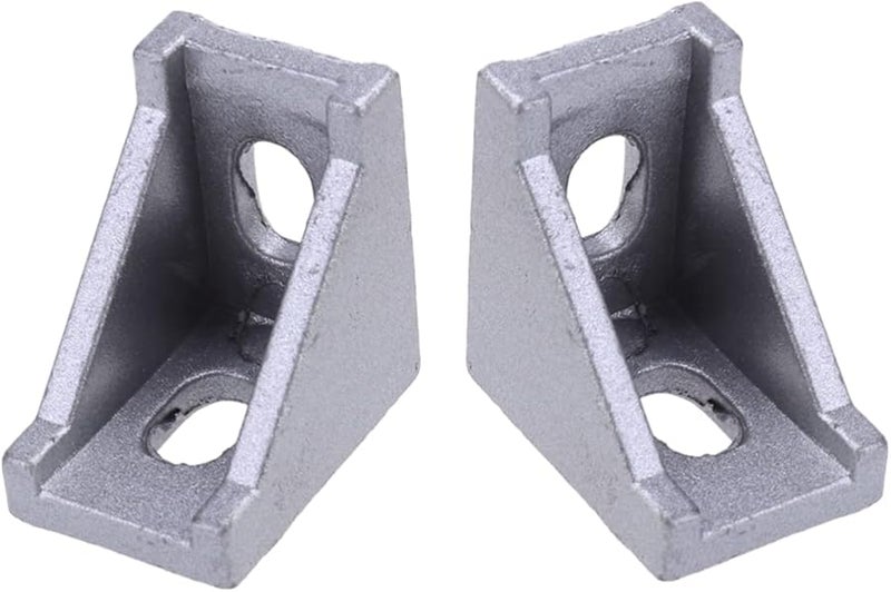 Lifkome 10Pcs Aluminum Corner Bracket Heavy Duty Extrusion Joint Silvery White - Image 1