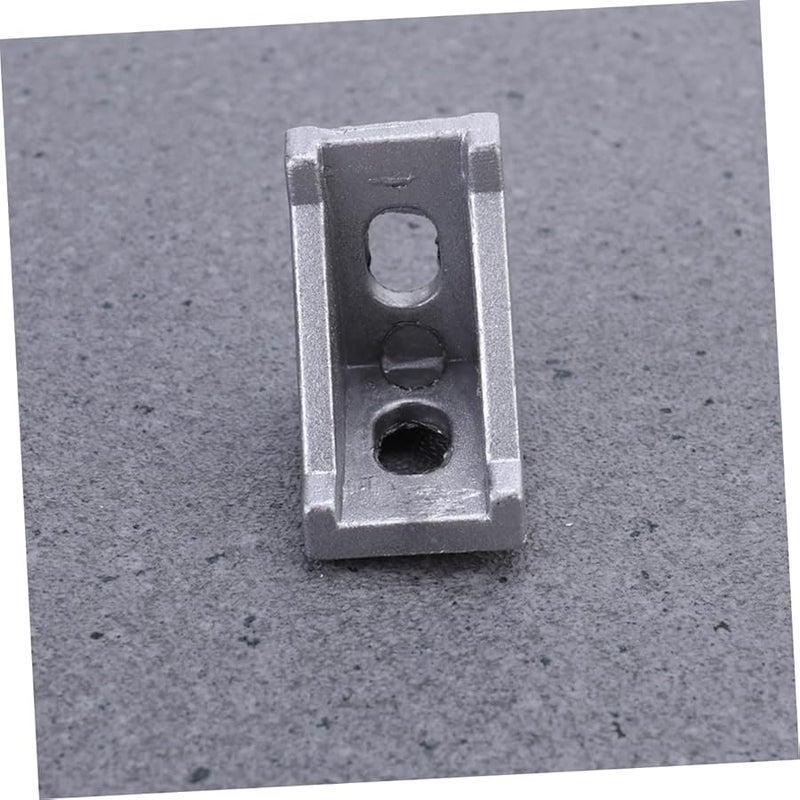 Lifkome 10Pcs Aluminum Corner Bracket Heavy Duty Extrusion Joint Silvery White - Image 4