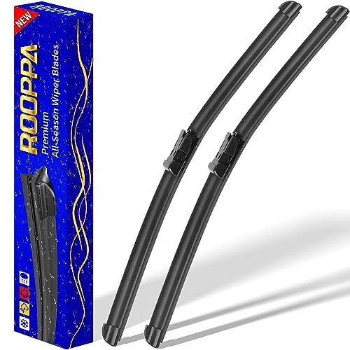 Rooppa 2 wipers Factory Replacement for 2014-2018 Chevy Chevrolet Silverado GMC Sierra Original Equipment Replacement Front Wiper Blades - 22"/22" (Set of 2) Top Lock - Image 1