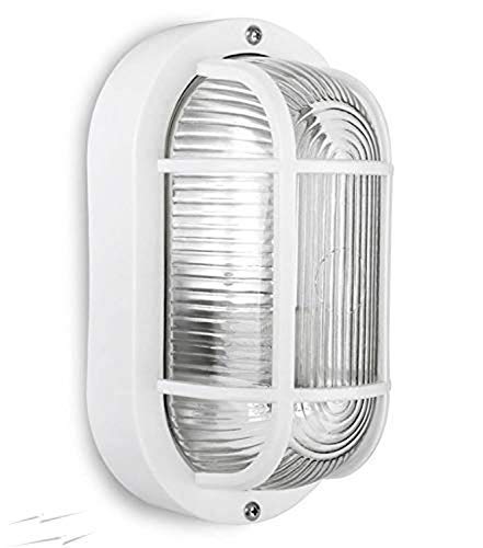Homenique Set of 2 Waterproof Outdoor Bulkhead Wall Spot Light for OfficesHome Uses Bulb Not Included 20X10X9 cm - Image 1