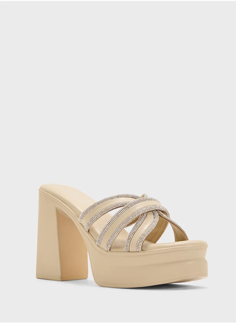BR Platform Diamante Sandal