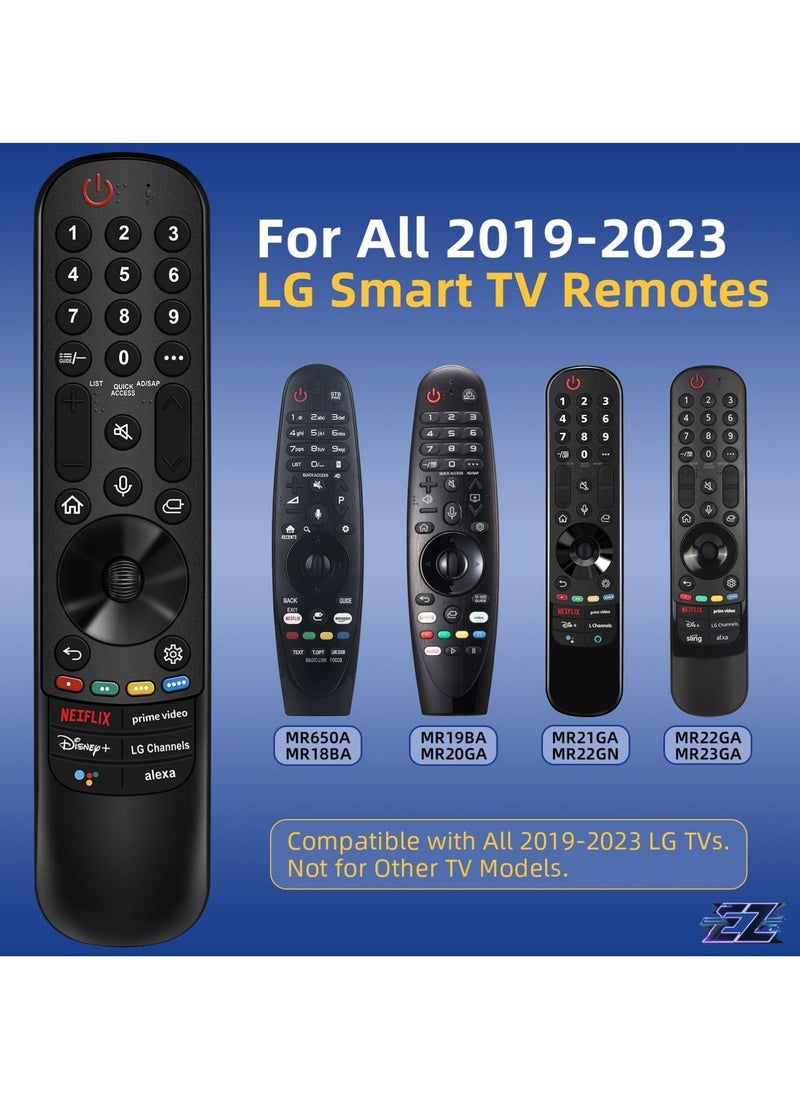 ELTRAZONE - Replacement Remote Control for LG TV, for All LG Remote Controls 2019-2023 for LG Smart TVs LG Magic MR22/23GA with Voice and Pointer Function. for LG ThinQ OLED WebOS UHD 4K TV. Warranty with battery - Image 1