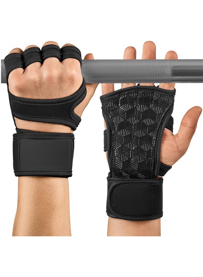FRISKY Weight Lifting Gloves with Wrist Support, Work Out Gloves, Gym Gloves - Great for Cross Training, Pull Ups, Calisthenics and Gym, Workout Gloves for Men & Women - Image 1