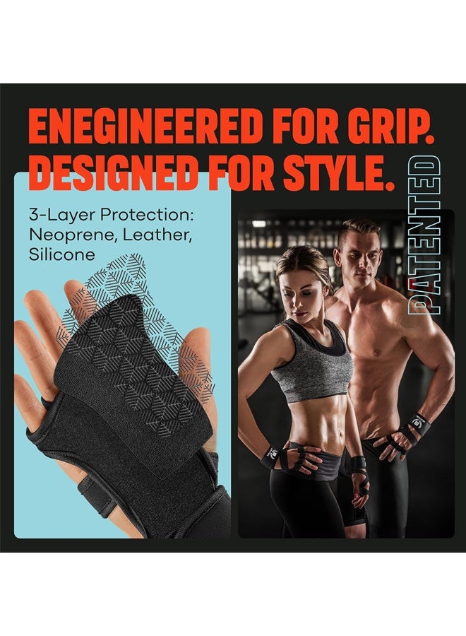 FRISKY Weight Lifting Gloves with Wrist Support, Work Out Gloves, Gym Gloves - Great for Cross Training, Pull Ups, Calisthenics and Gym, Workout Gloves for Men & Women - Image 4