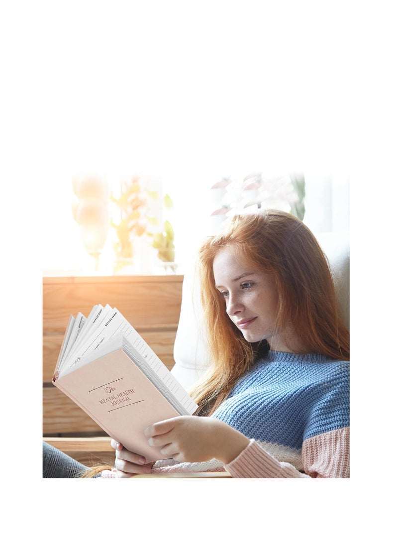 Daily Self Care Journal for Women - A5, Wellness Journal with Prompts - Goal Journal for Happiness,Mindfulness,Productivity & Personal Development - Reduce Stress & Improve Mental Health - Pink
