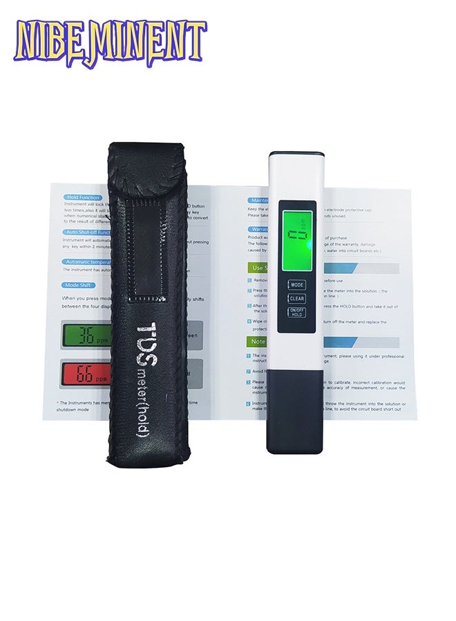 NIBEMINENT 2025 All-New 4 in 1 Tds Meter Digital Water Tester - Accurate and Reliable TDS EC & Temp(°C,°F) Meter - 0-9990ppm - Professional Testing for Drinking Water, RO/DI System, Aquariums etc  - Image 1
