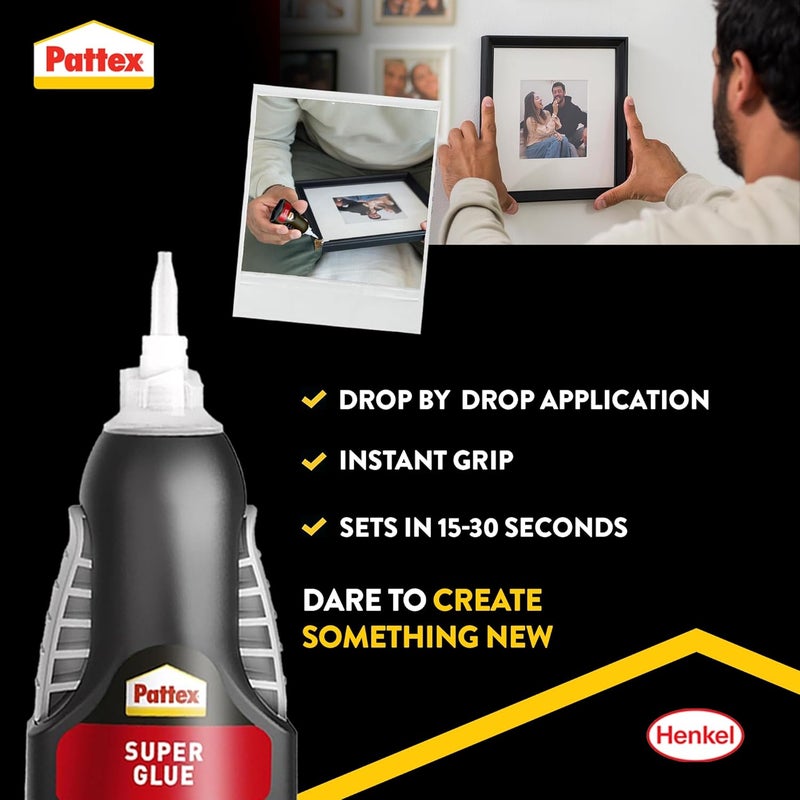 باتكس غراء فائق التحكم في السوائل، غراء شفاف لمواد مختلفة، بتركيبة مانعة للتنقيط، تطبيقات عمودية، فوهة دقيقة، 1 × 3 جرام - Image 2