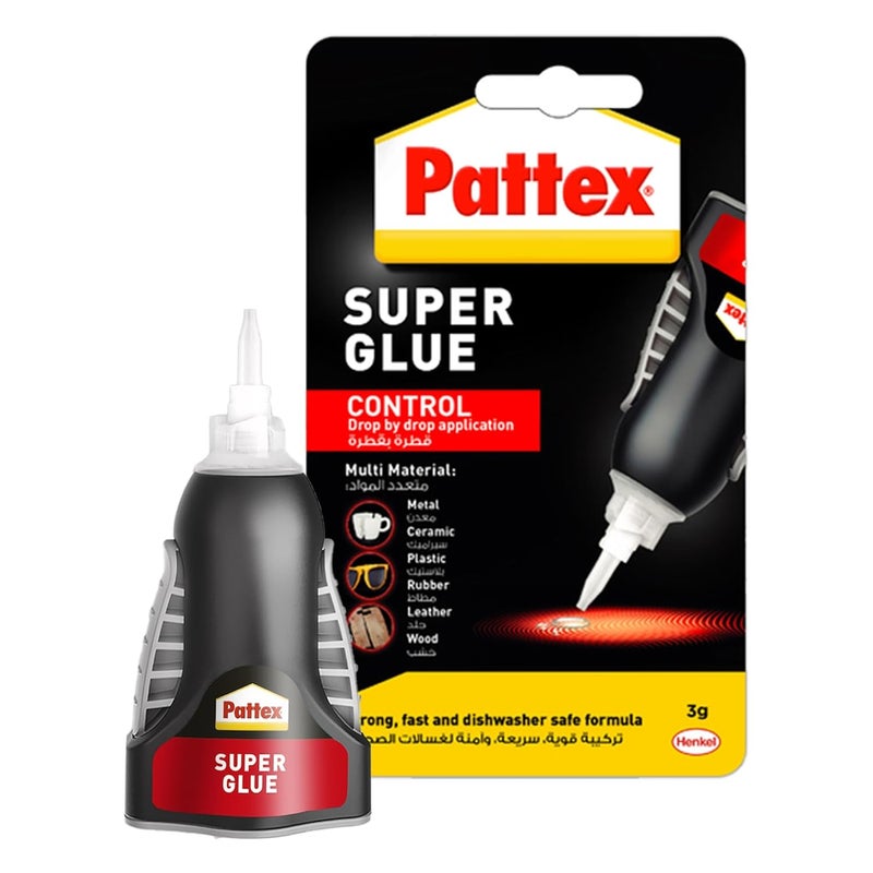 باتكس غراء فائق التحكم في السوائل، غراء شفاف لمواد مختلفة، بتركيبة مانعة للتنقيط، تطبيقات عمودية، فوهة دقيقة، 1 × 3 جرام - Image 1