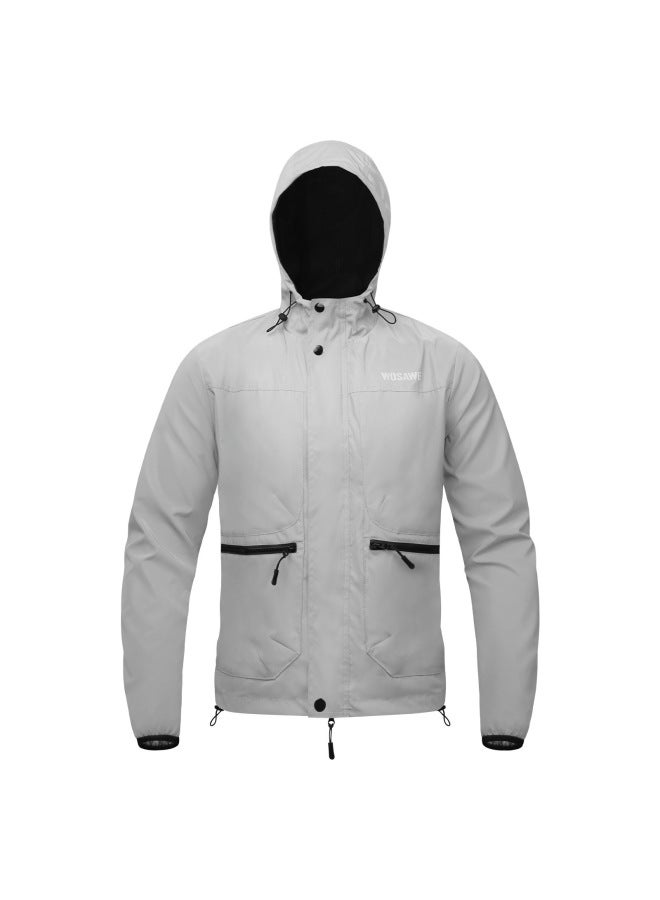 Wosawe Bicycle Fully Reflective Jacket Jacket For Men And Women Casual Mountaineering Windproof Sleeveless Vest Windbreaker Cycling Clothing