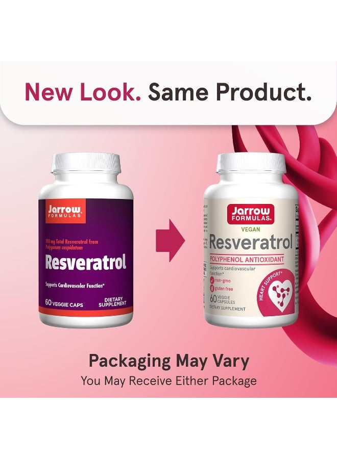 jarrow formulas Resveratrol 100 Mg - 60 Veggie Caps - Image 2