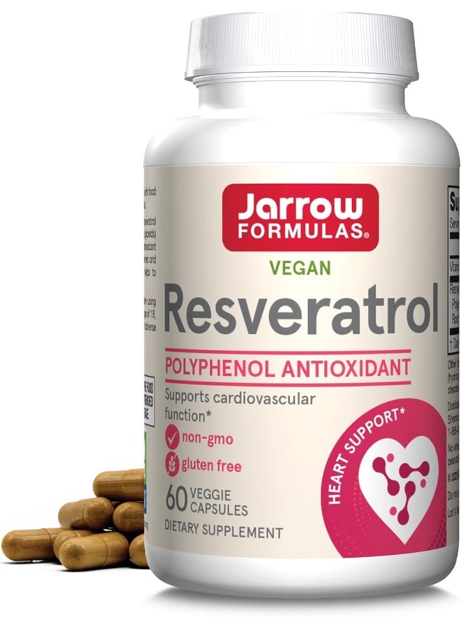 jarrow formulas Resveratrol 100 Mg - 60 Veggie Caps - Image 1