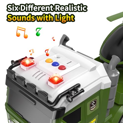 DWIRCTOYS Kids Toys for Ages 3 4 5 6 7 8 Years Old Boys 25 Large Army Semi Truck with Helicopter Race Car Friction Powered Vehicle with Lights SoundsBirthday Gift for Boys Girls - Image 5