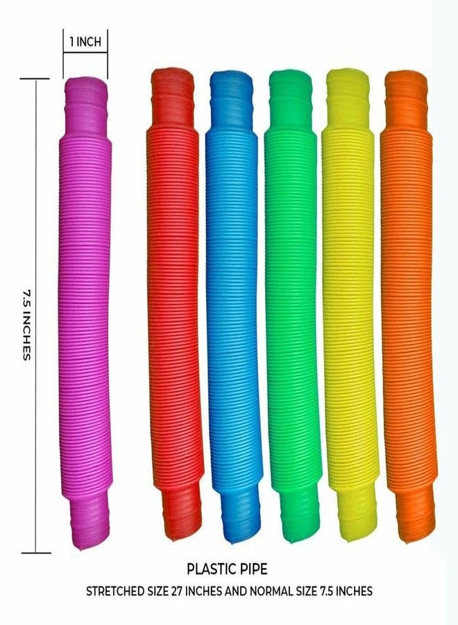 Aakrivaa Pop Tube Sensory Fidget Toy, Multi-Colour Stretchable Pipes, Stress Relief Toy for Kids and Adults - Image 4